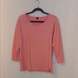 J. Crew Pink Long Sleeve Top